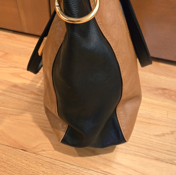 Hammitt Daniel Cognac/Black Leather Medium Handbag - Picture 12 of 16